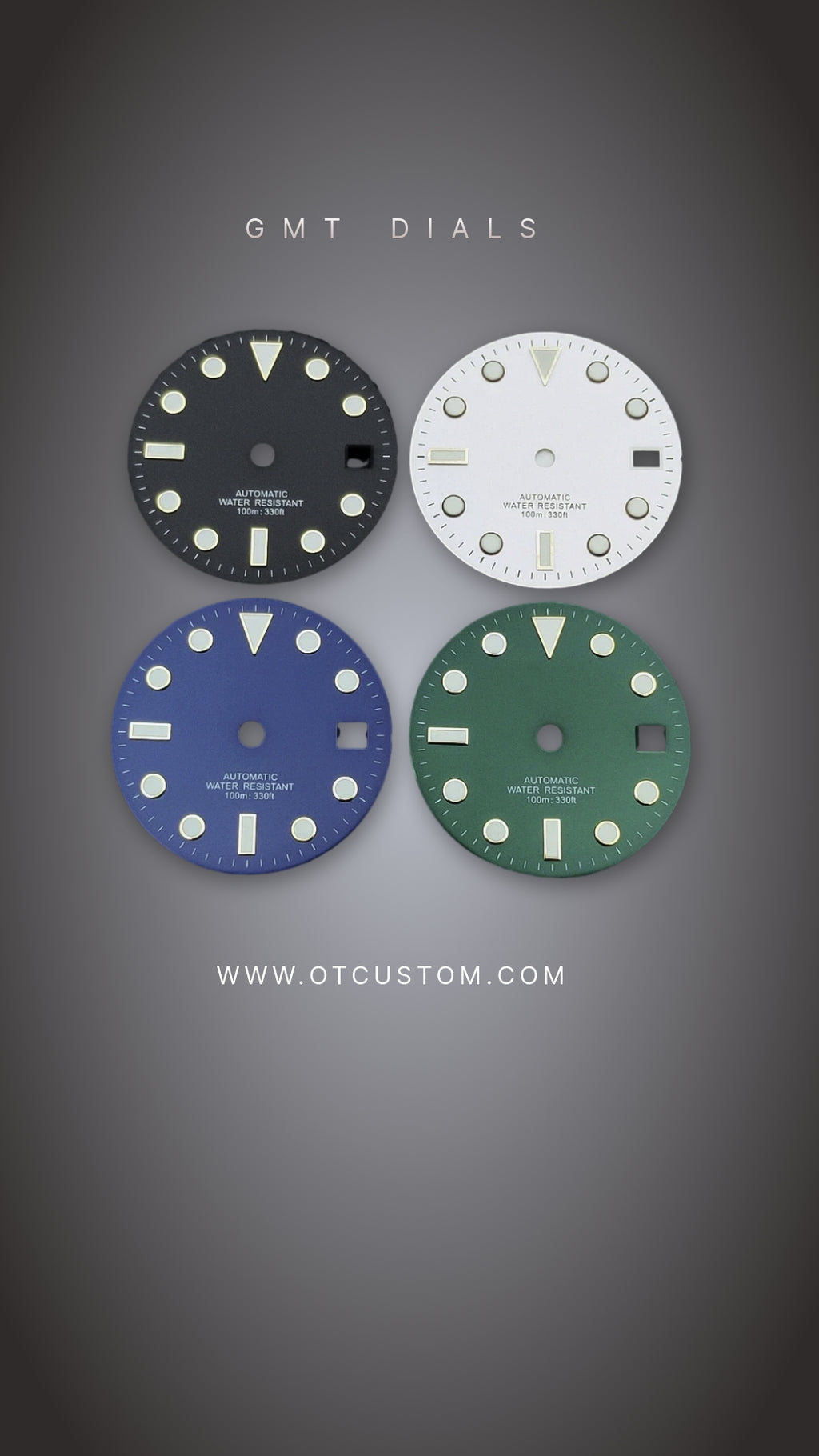 28.5mm GMT Watch Dial Date Window