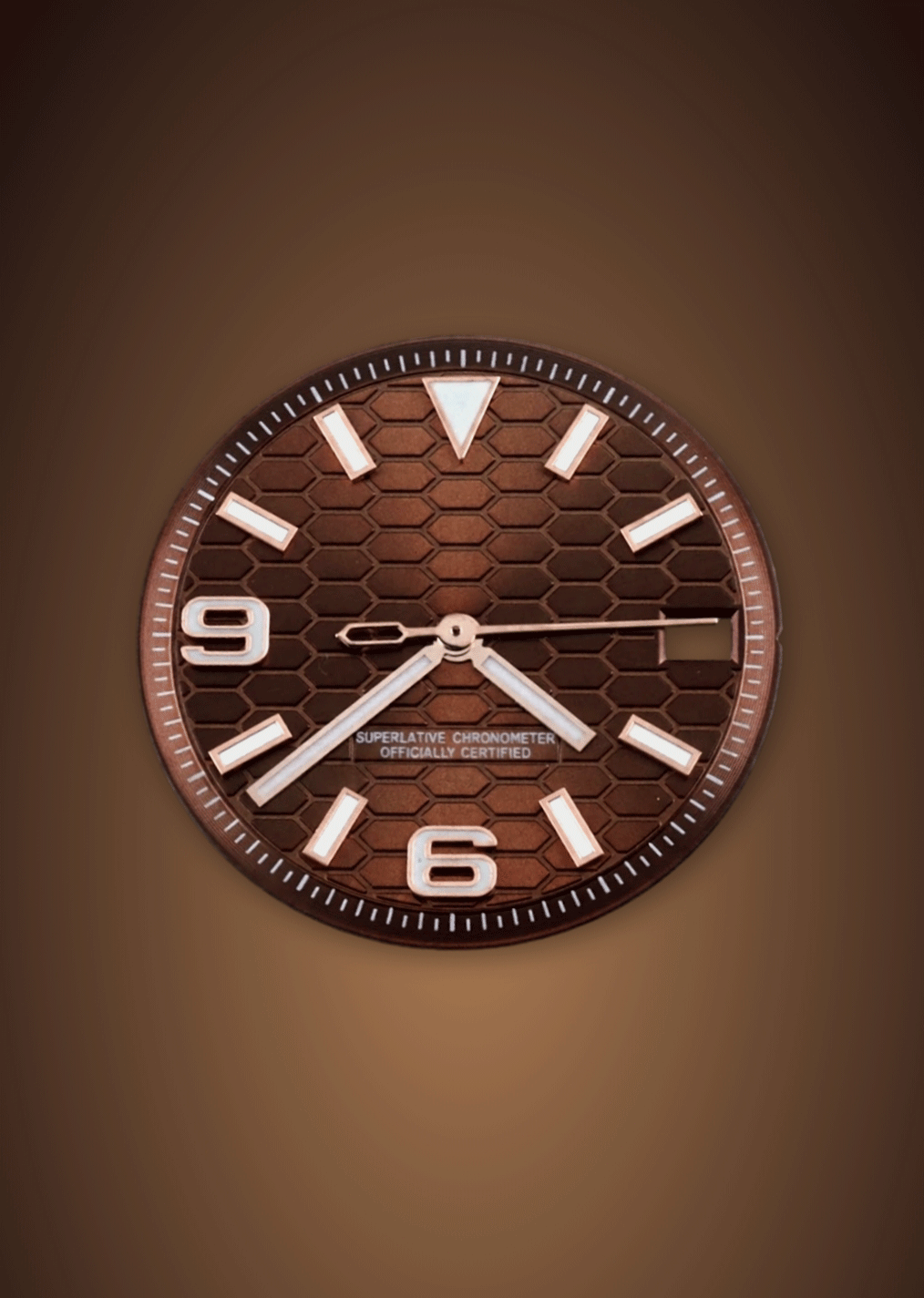 28.5mm Watch Dial with Hands Blue Luminous