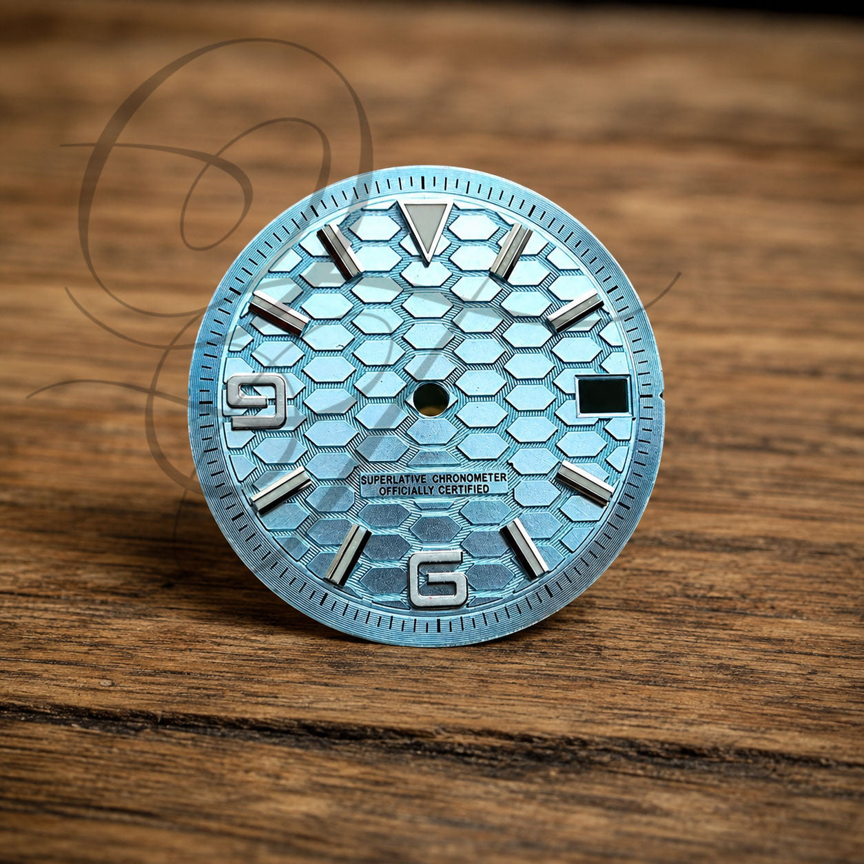 LandDweller NH35 Watch Dial with Hands Blue Luminous 28.5mm