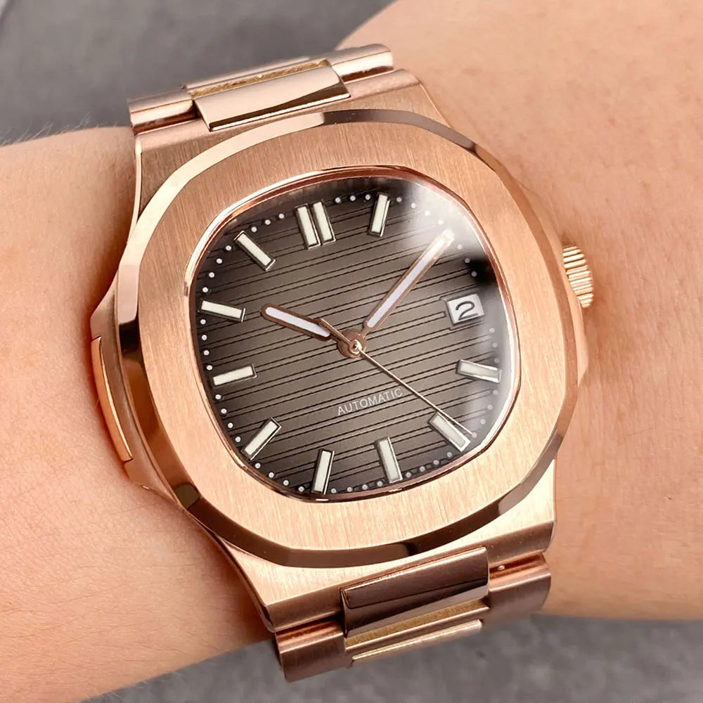 SEIKONAUT ROSE GOLD AUTOMATIC WATCH