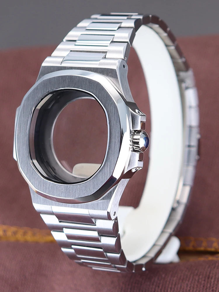 Watch Case and Bracelet NH35 Sapphire Glass