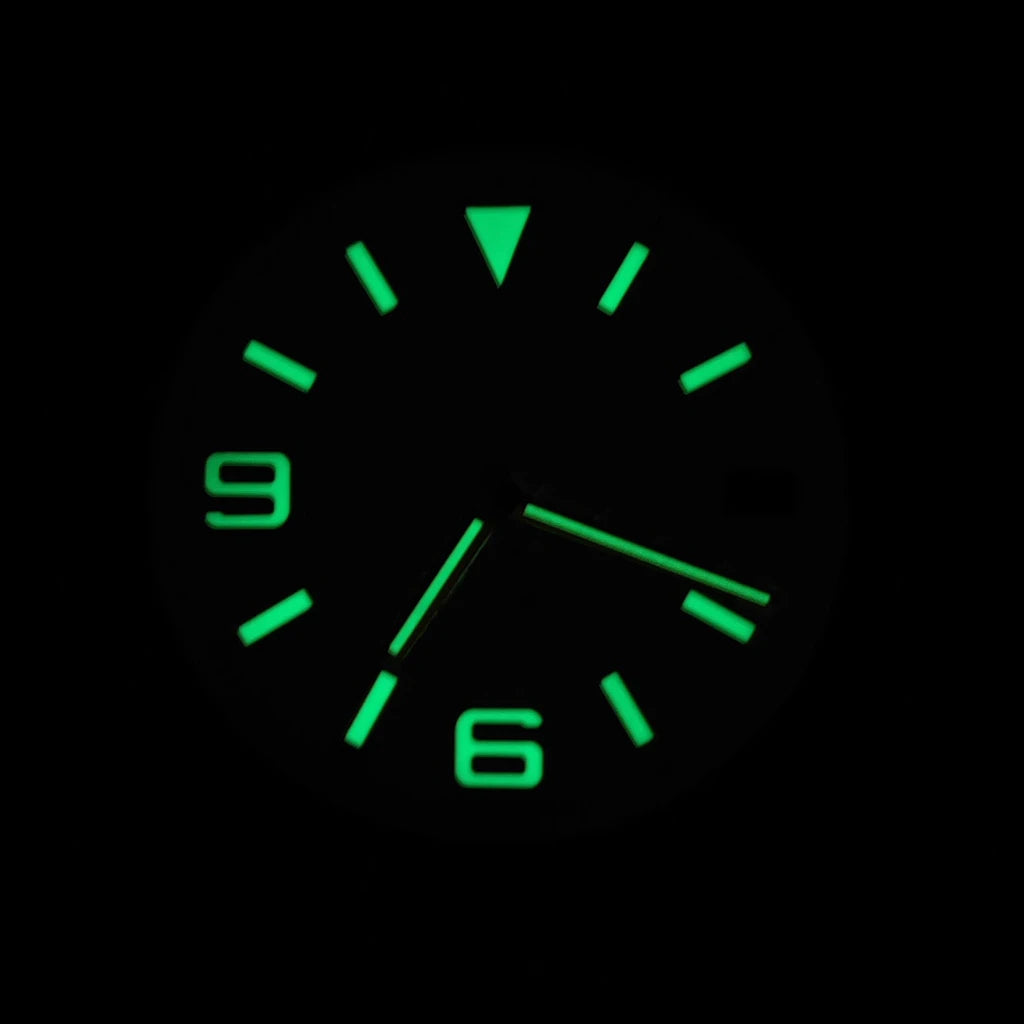 Land-Dweller Watch Dial Green Lume NH35 Movement