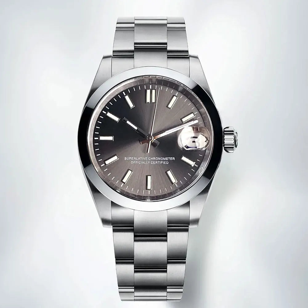 Custom Sunburst Dial Businesss Watch Sapphire Crystal