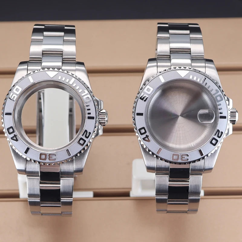 Dive Watch Case Rotating Bezel & Bracelet 40mm