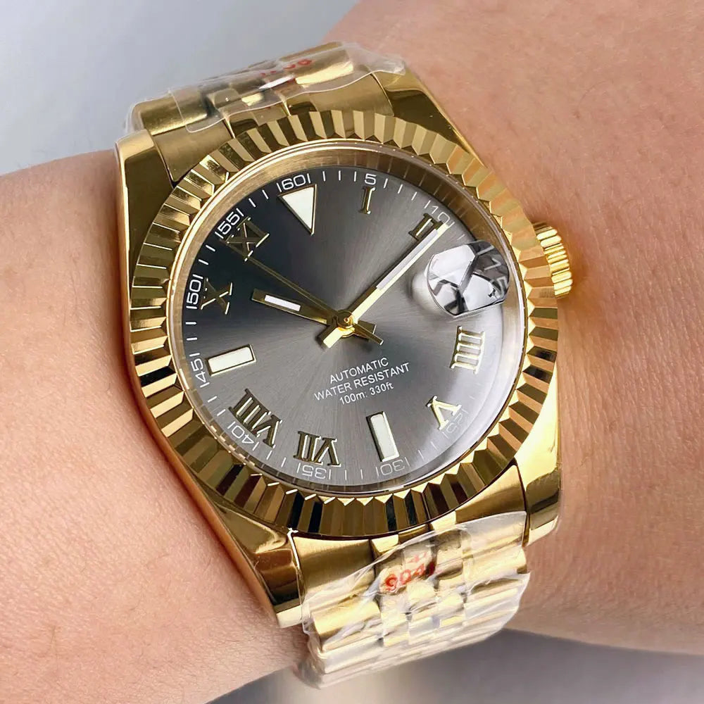 SEIKOJUST SUNBURST ROMAN DIAL JUBILEE AUTOMATIC MOD