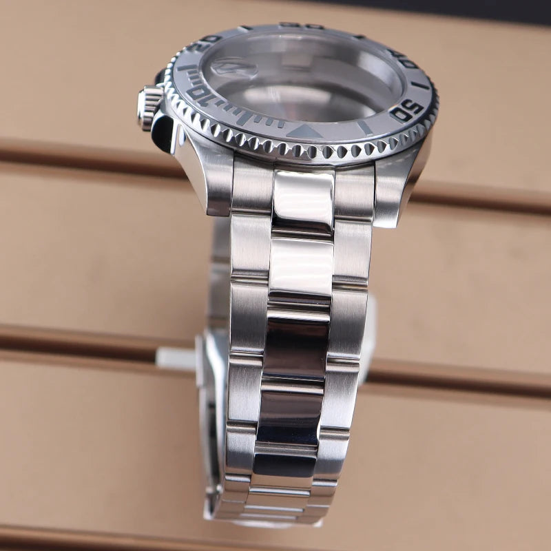 Dive Watch Case Rotating Bezel & Bracelet 40mm