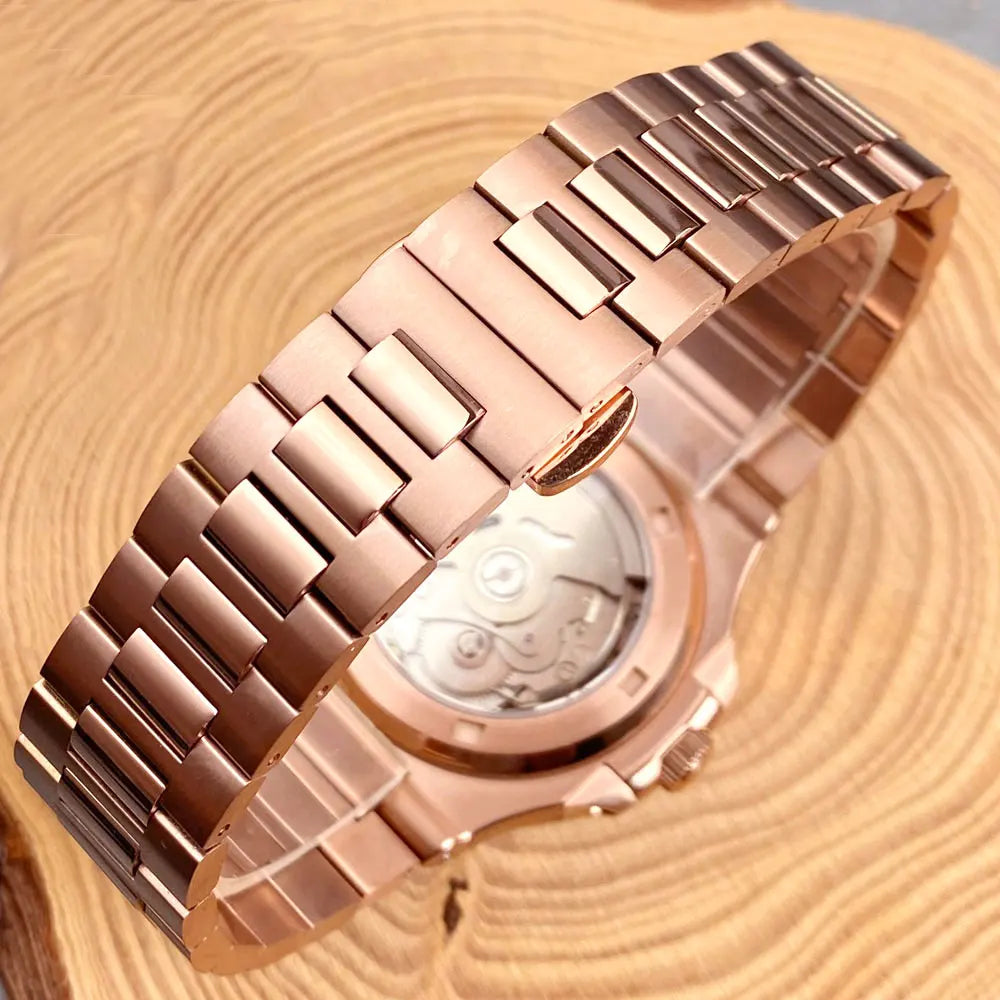 SEIKONAUT ROSE GOLD AUTOMATIC WATCH