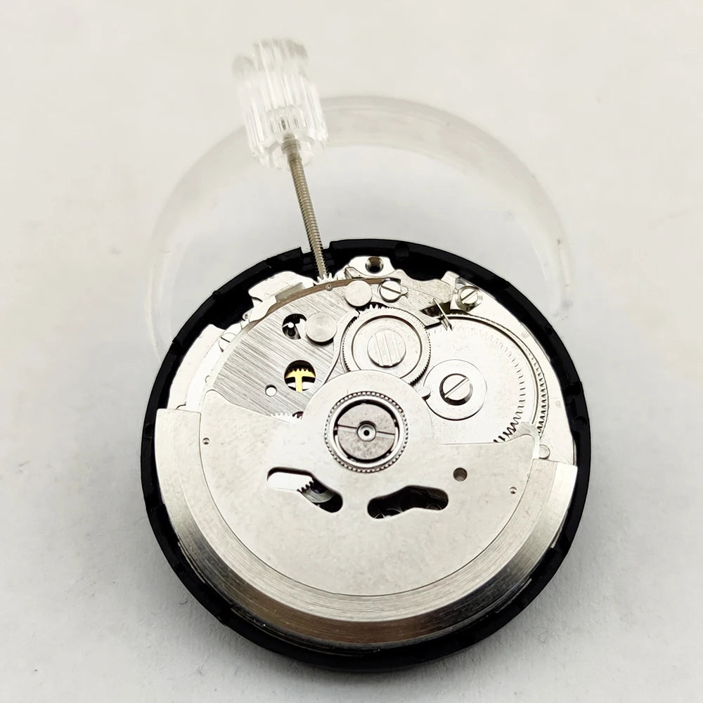 NH35 Movement Black Calendar Automatic High Accuracy 24 Jewels Mod Watch Replacement Japan