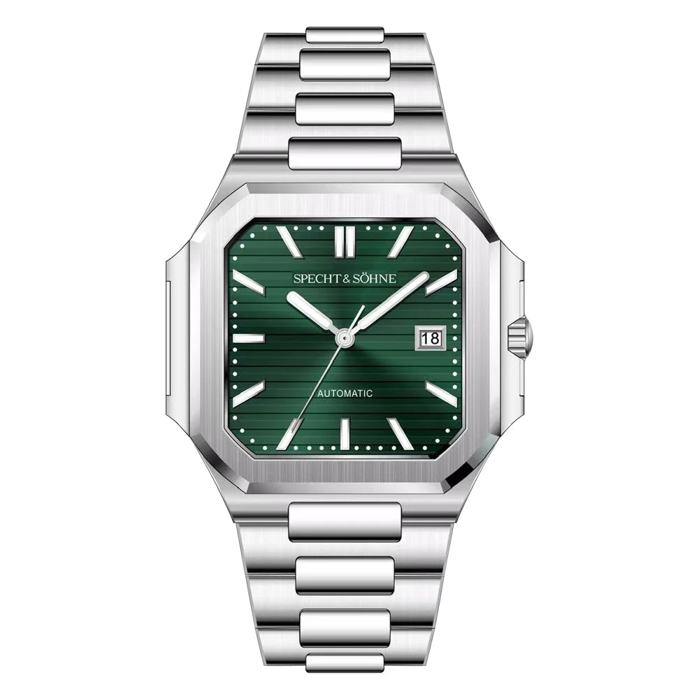 Cubic Specht & Söhne 41MM Men's Watch - Stainless Steel Sapphire Crystal Waterproof