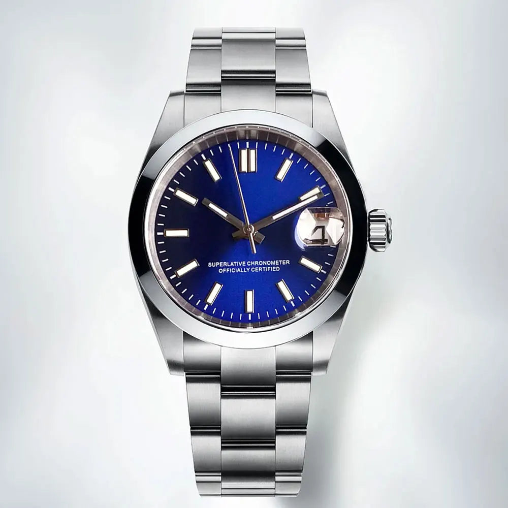 Custom Sunburst Dial Businesss Watch Sapphire Crystal