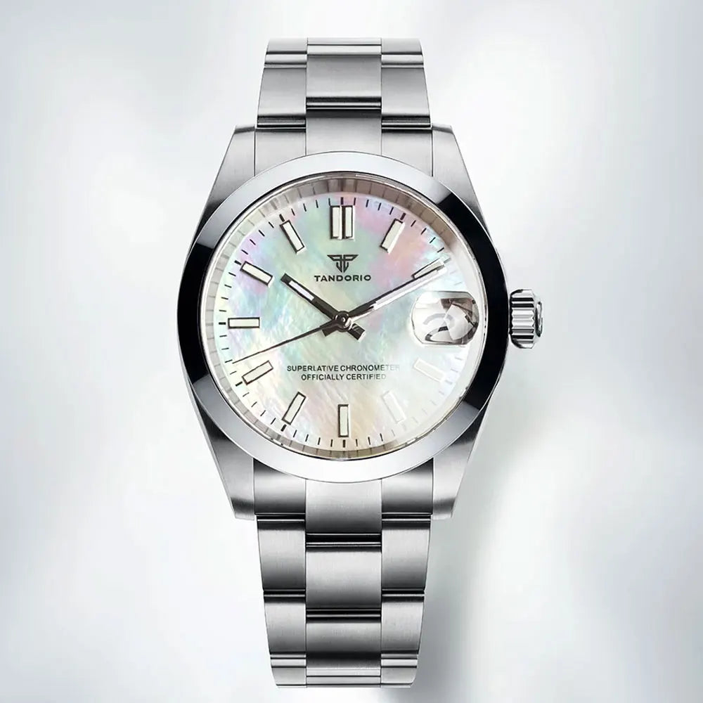 Custom Sunburst Dial Businesss Watch Sapphire Crystal