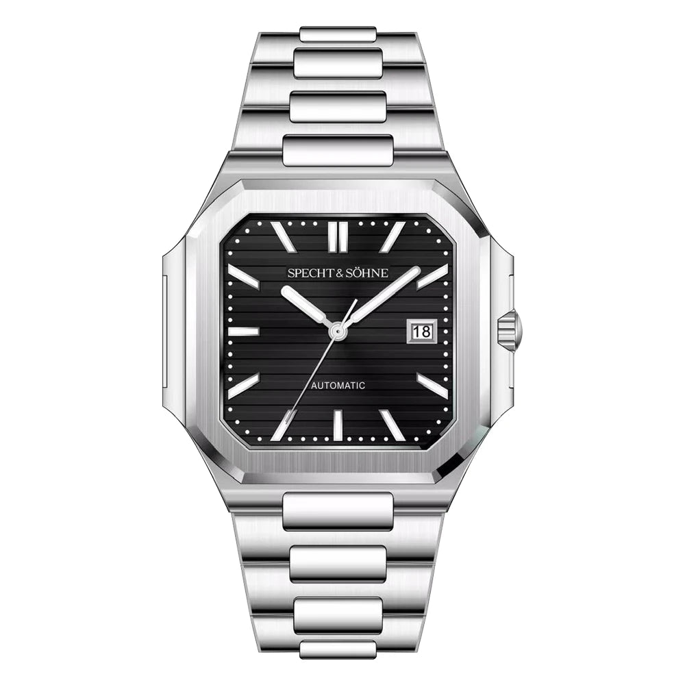 Cubic Specht & Söhne 41MM Men's Watch - Stainless Steel Sapphire Crystal Waterproof