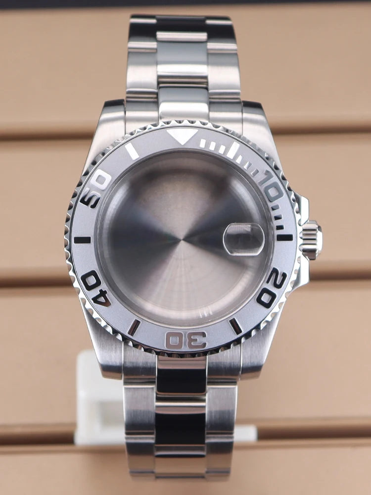 Dive Watch Case Rotating Bezel & Bracelet 40mm