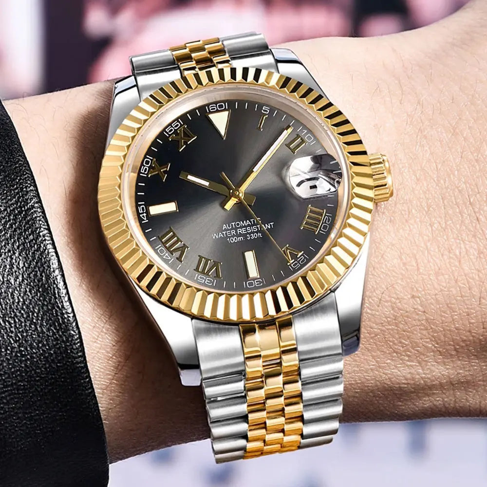 SEIKOJUST SUNBURST ROMAN DIAL JUBILEE AUTOMATIC MOD