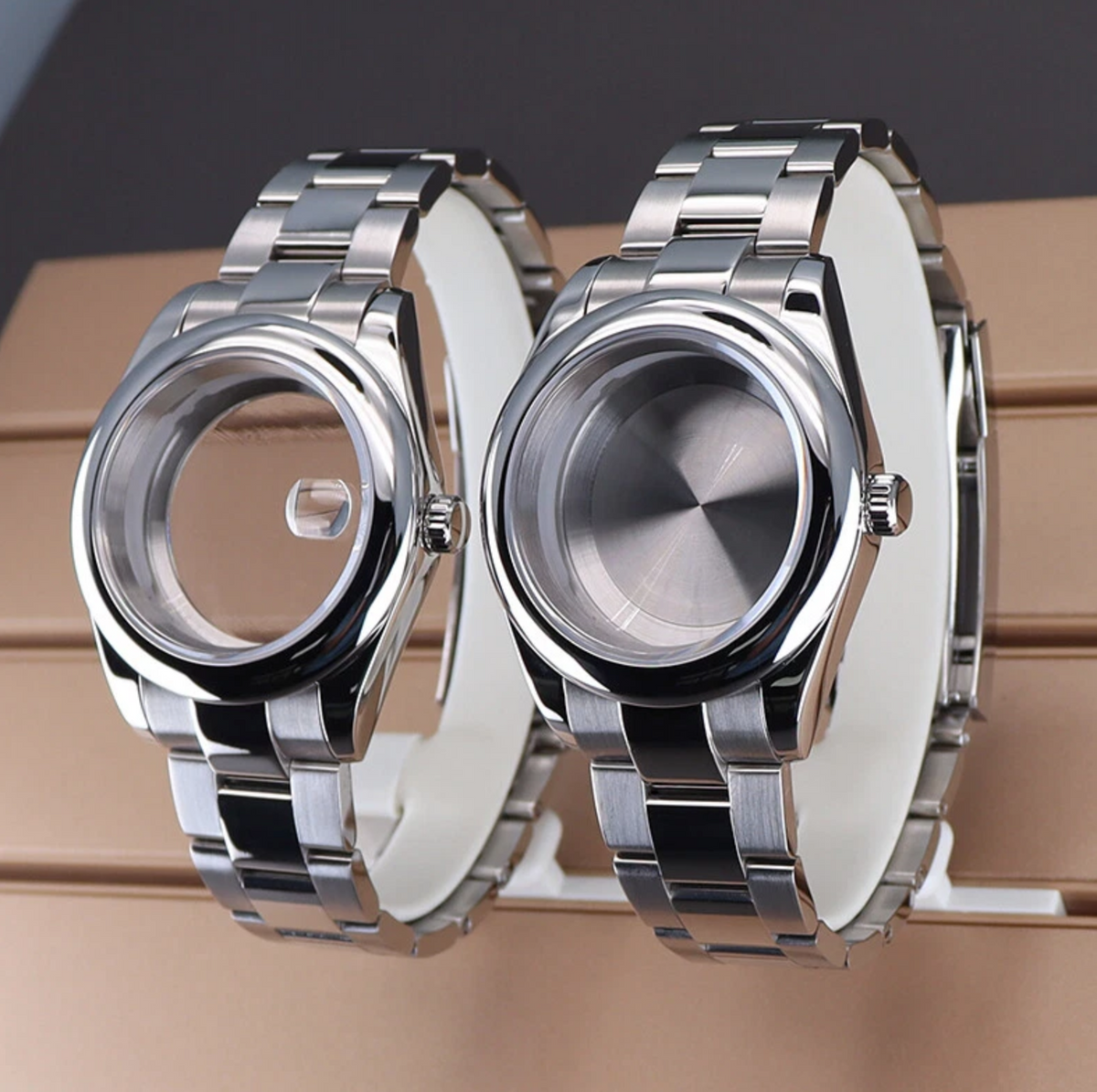 Explorer-Style Watch Case & Oyster Bracelet – NH35 NH36 316L Stainless Steel