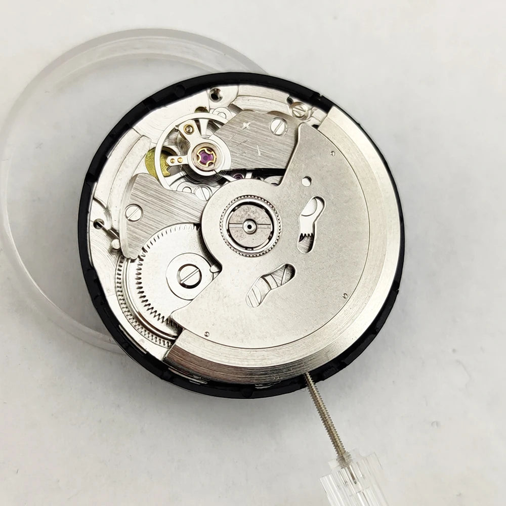NH35 Movement Black Calendar Automatic High Accuracy 24 Jewels Mod Watch Replacement Japan