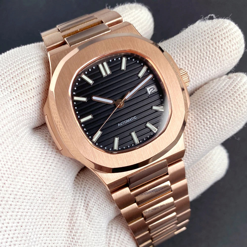 SEIKONAUT ROSE GOLD AUTOMATIC WATCH