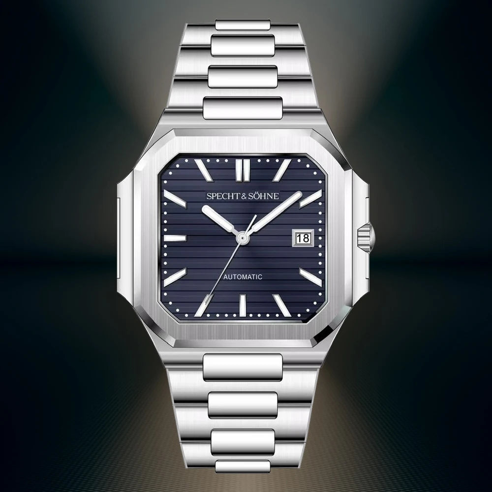 Cubic Specht & Söhne 41MM Men's Watch - Stainless Steel Sapphire Crystal Waterproof