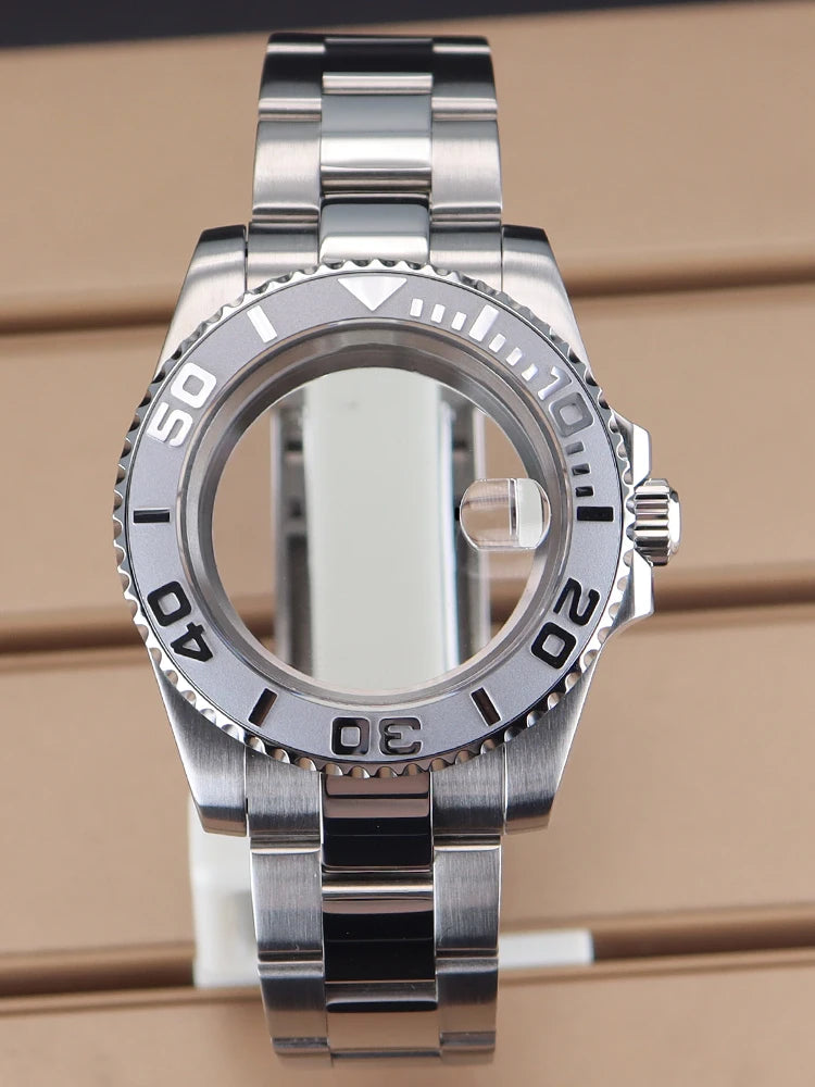 Dive Watch Case Rotating Bezel & Bracelet 40mm