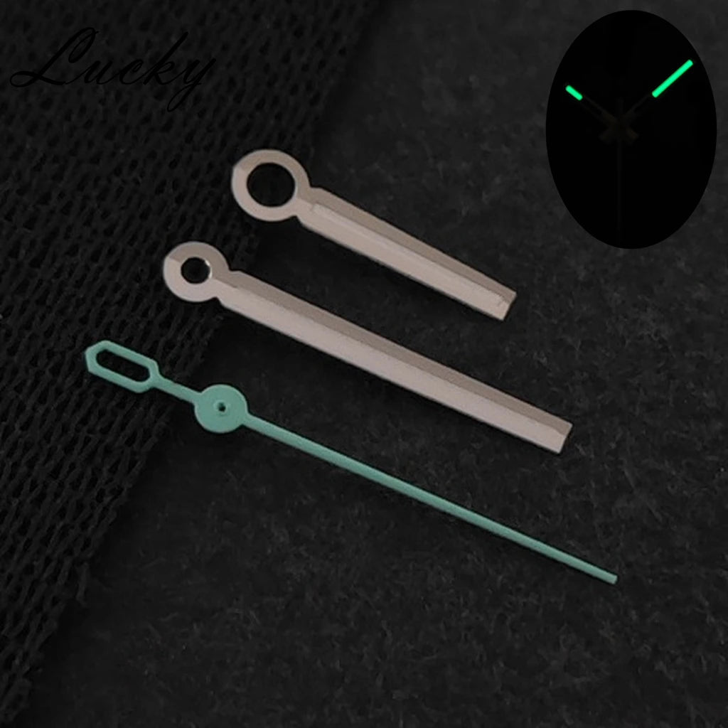 28.5mm Watch Dial Green Lume NH35