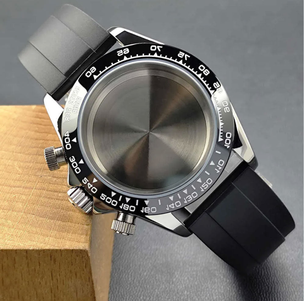 VK63 Chronograph Watch Case 39mm – Sapphire Crystal Seiko Mod Build