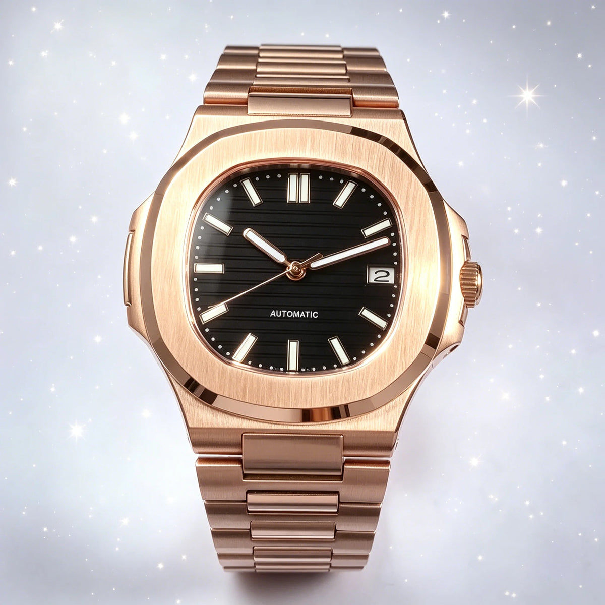 SEIKONAUT ROSE GOLD AUTOMATIC WATCH