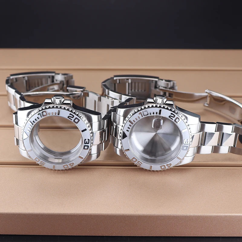 Dive Watch Case Rotating Bezel & Bracelet 40mm