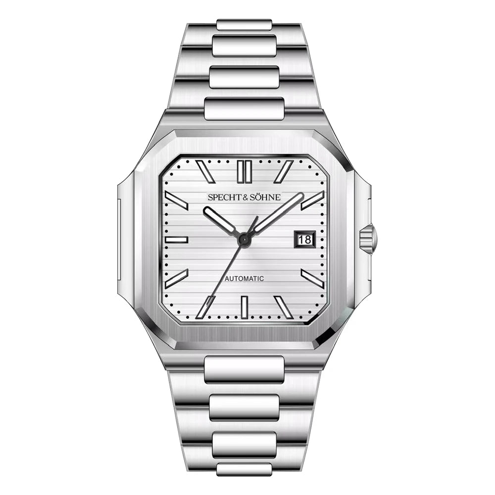 Cubic Specht & Söhne 41MM Men's Watch - Stainless Steel Sapphire Crystal Waterproof