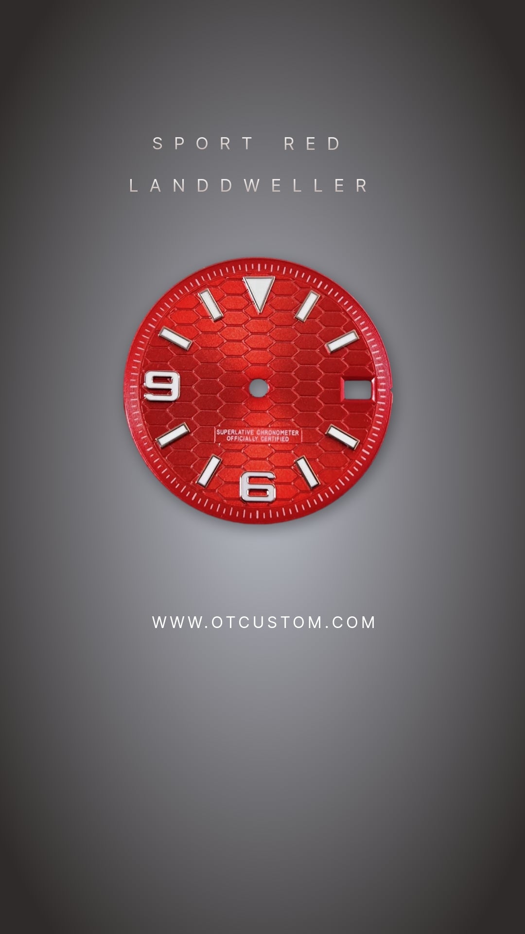 28.5mm Watch Dial Green Lume NH35
